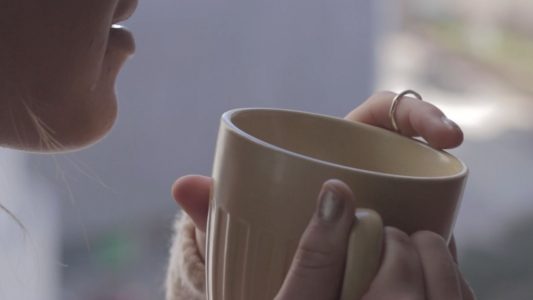 Woman Drinking Coffee