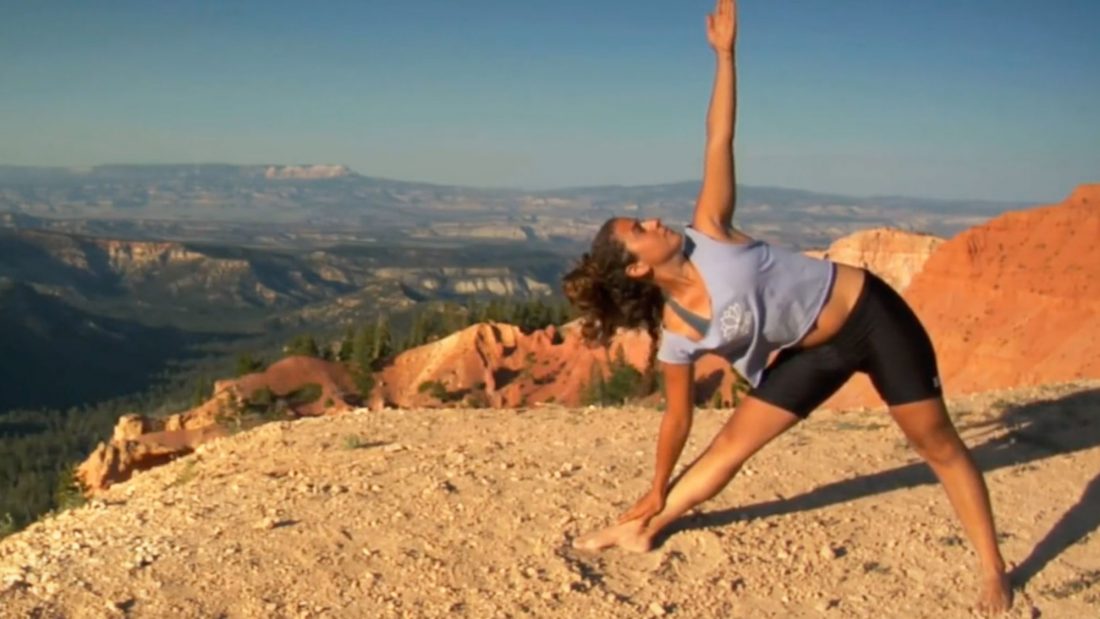 Yoga on Mountain