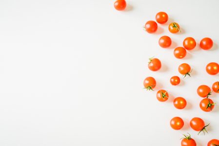 Cherry Tomato on White Background