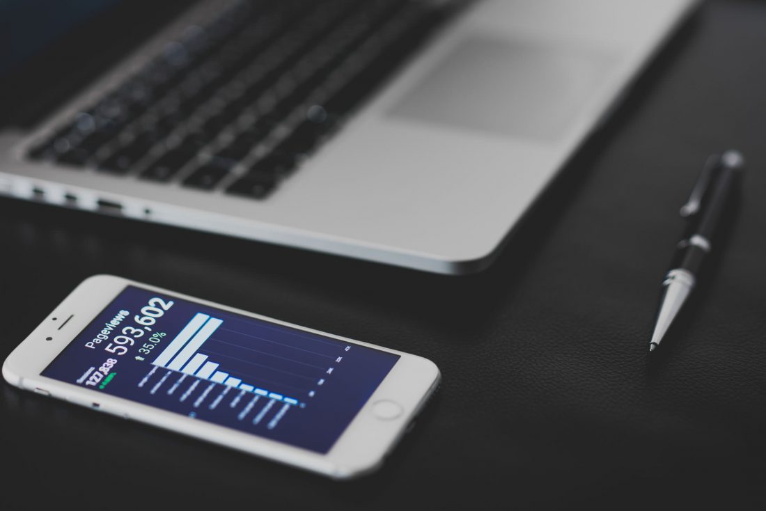 Free stock image of Data Analytics on Mobile Device