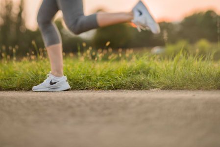 Woman Running in the Morning