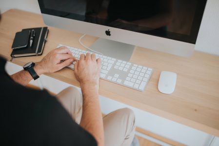 Man on Computer Working