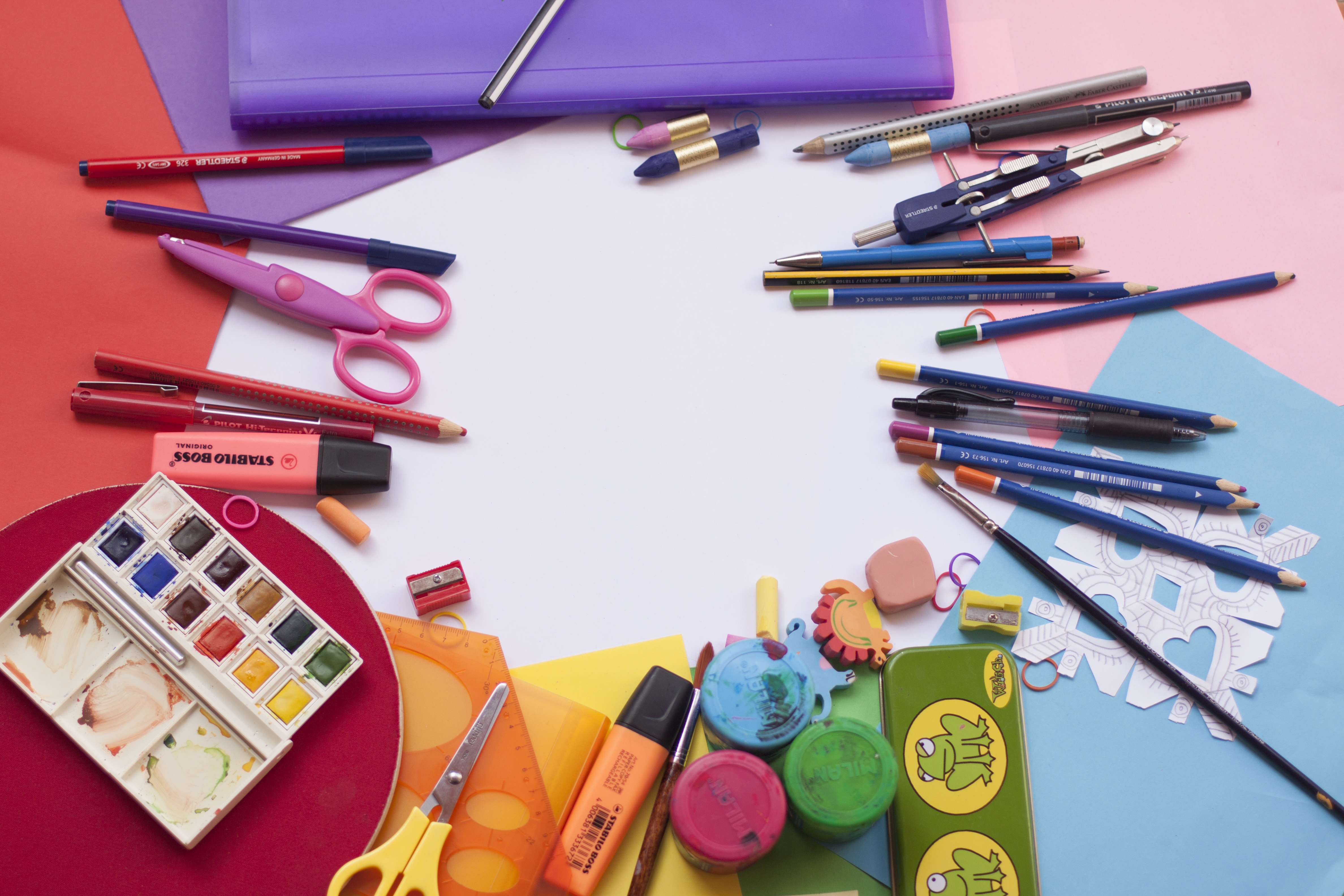 School Art Supplies RoyaltyFree Stock Photo