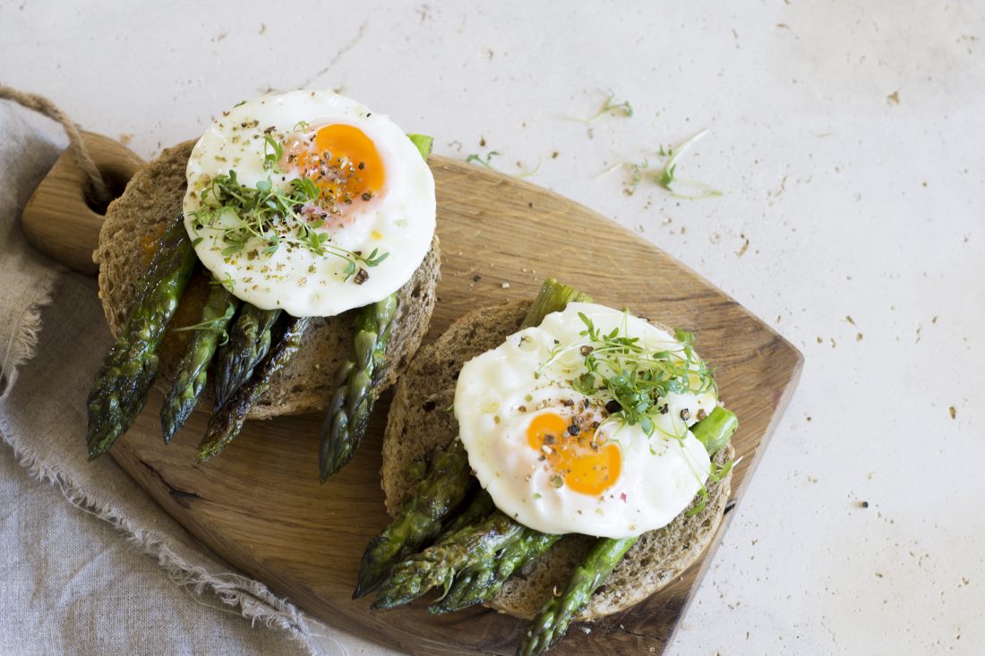Free stock image of Asparagus Eggs Breakfast