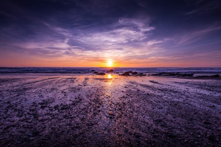 Atlantic Summer Beach Sunset