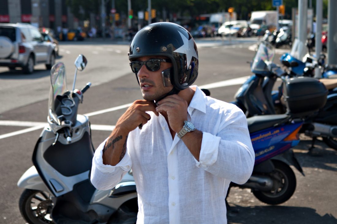 Free stock image of Male Biker Helmet