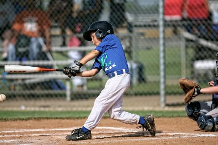 Child Playing Baseball