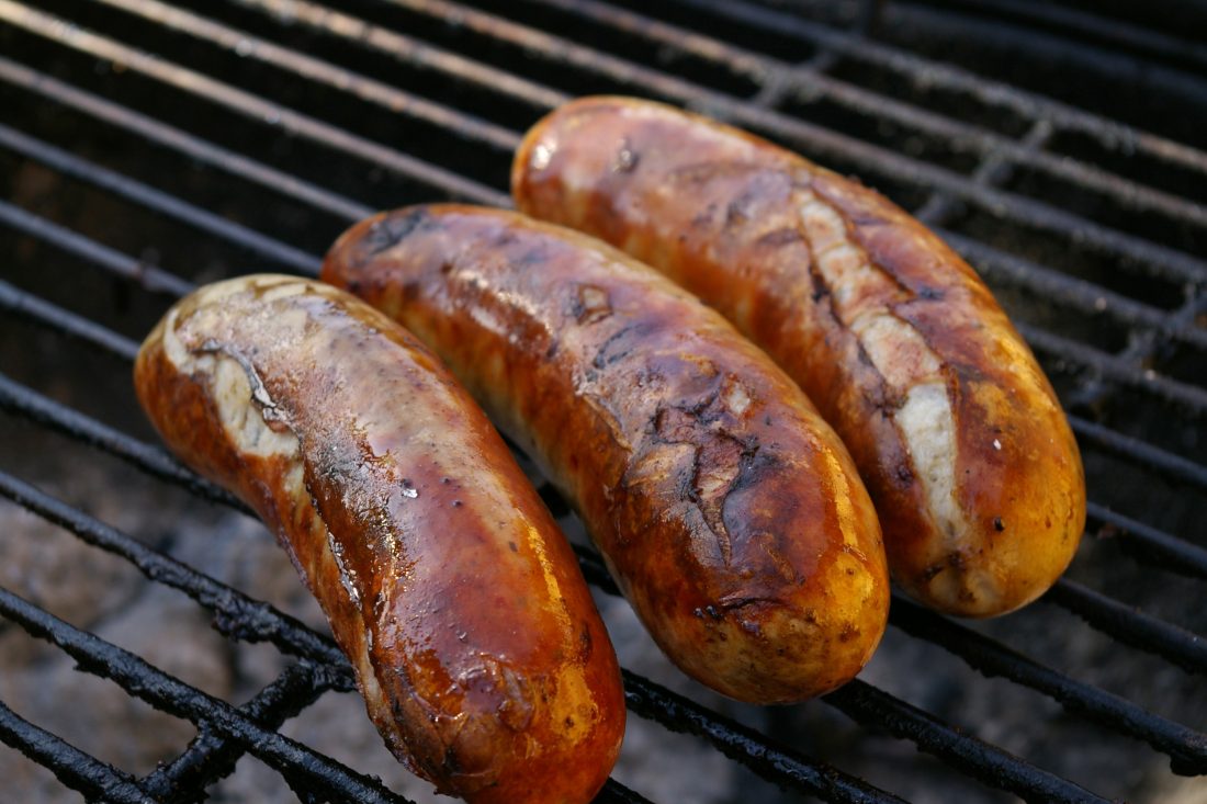 Free stock image of BBQ Sausages