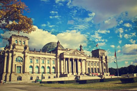 Berlin Building With Blue Sky