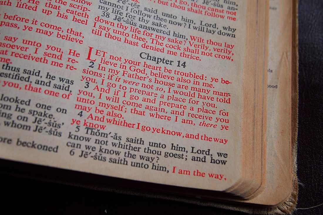 Free stock image of Bible Page