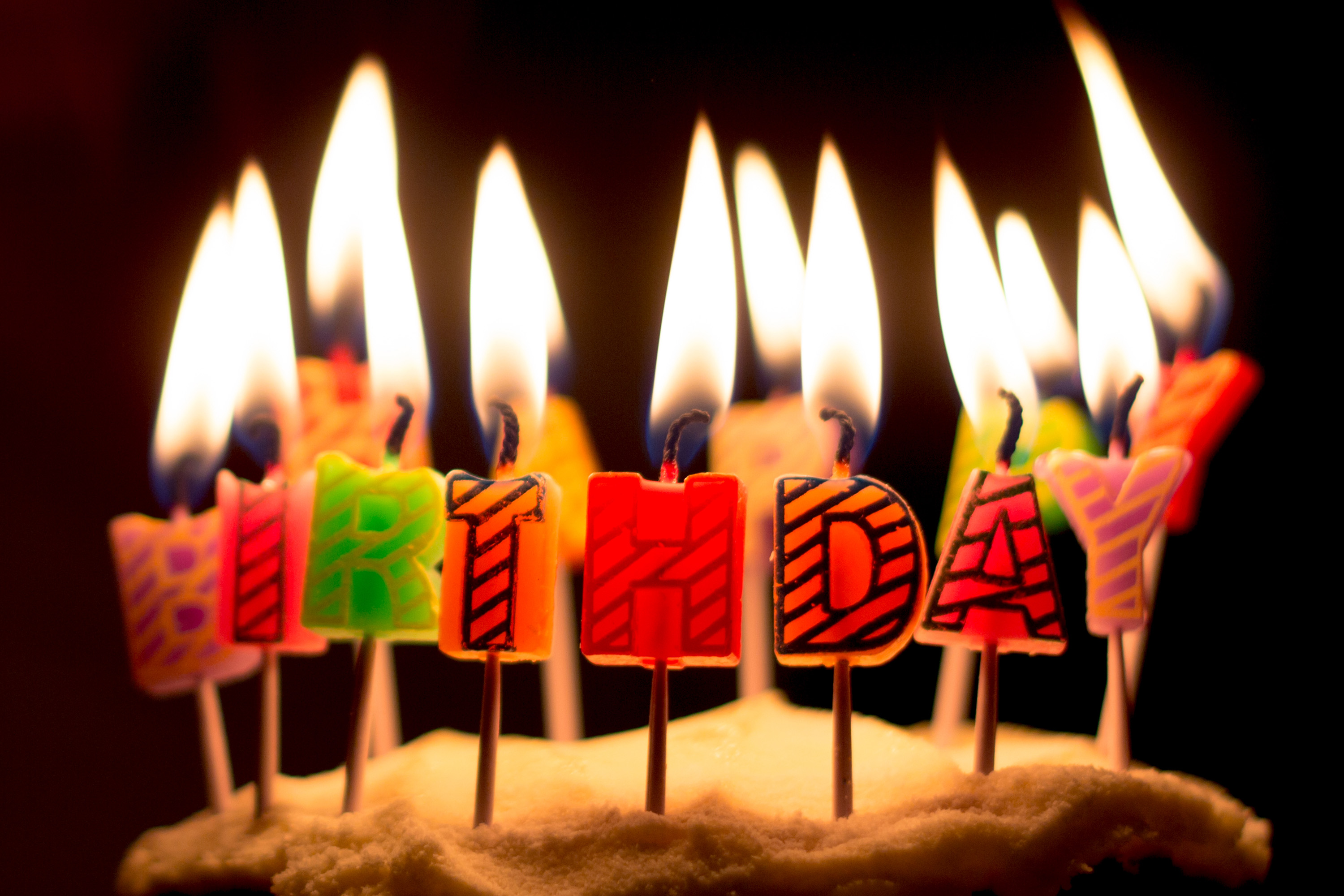 Birthday Cake Candles Free Stock Photo Iso Republic