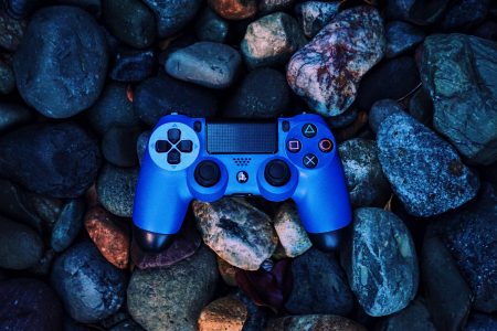 Blue Gaming Controller
