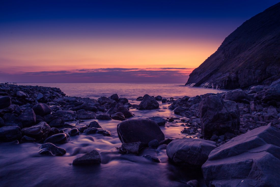 Blue Golden Hour Sunset