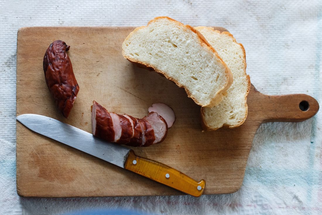 Free stock image of Bread & Sausages