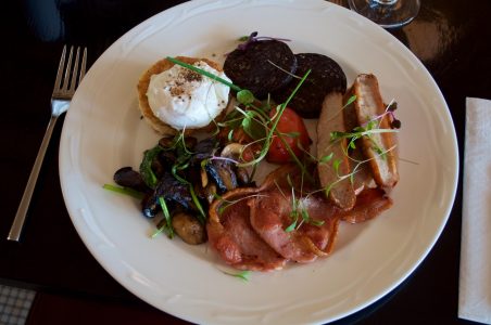 Fried Breakfast in Restaurant