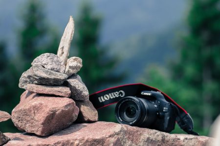 Camera on Rocks