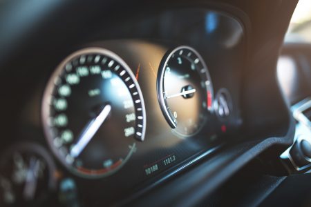 Car Dashboard Closeup