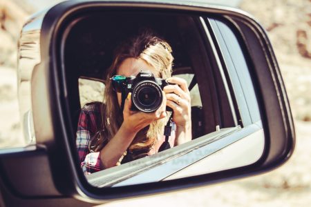 Photographer in Car