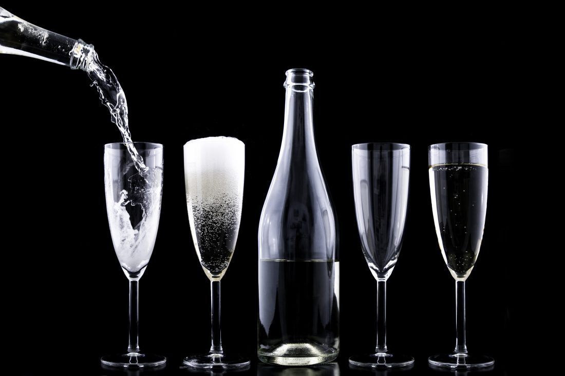 Free stock image of Champagne & Glasses
