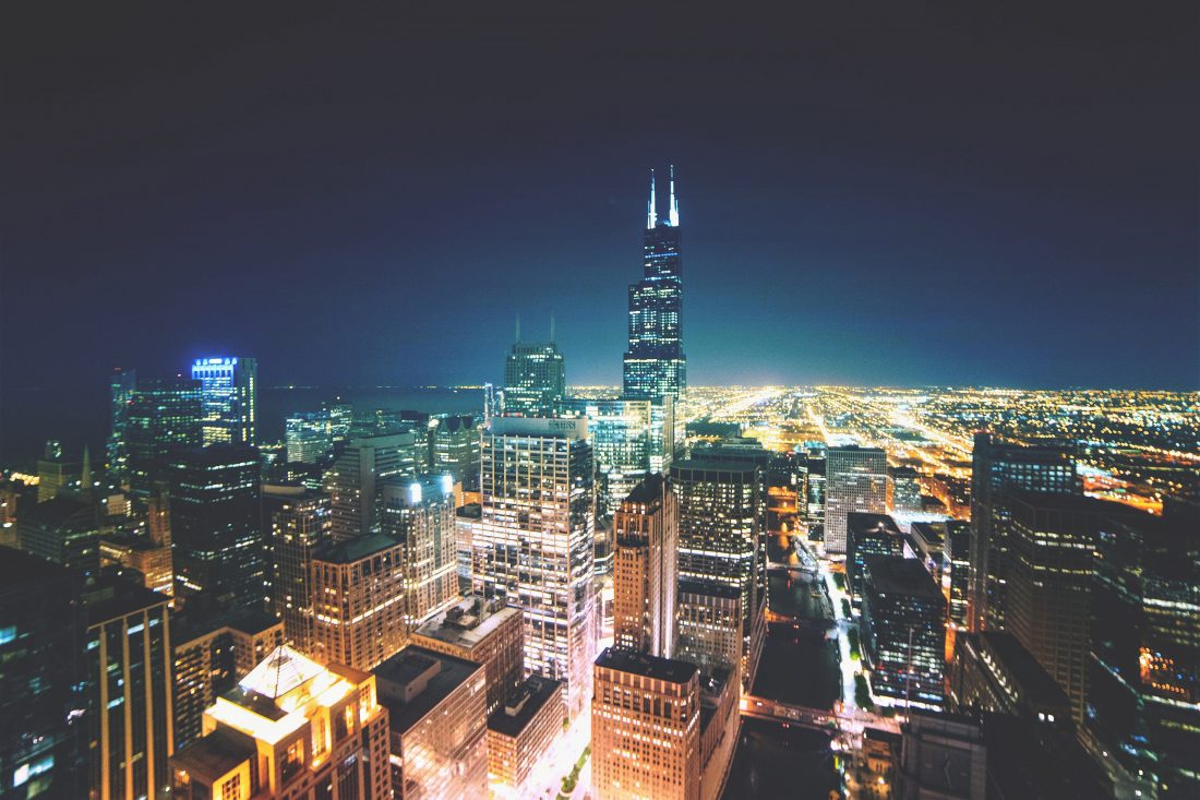 Free stock image of Chicago By Night