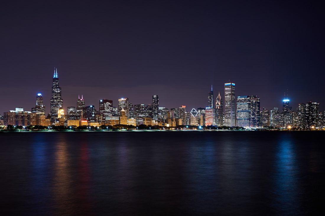 Free stock image of Chicago Nightscape