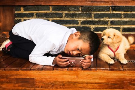 Child and Dog