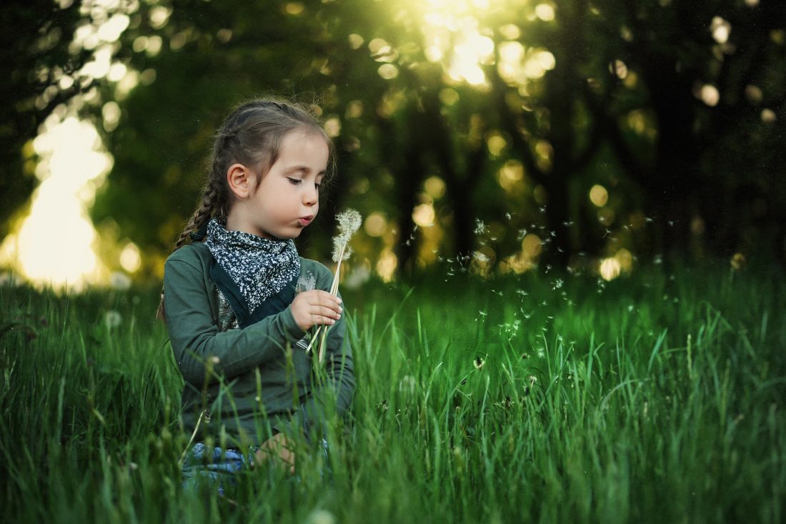 Free stock image of Child in Grass