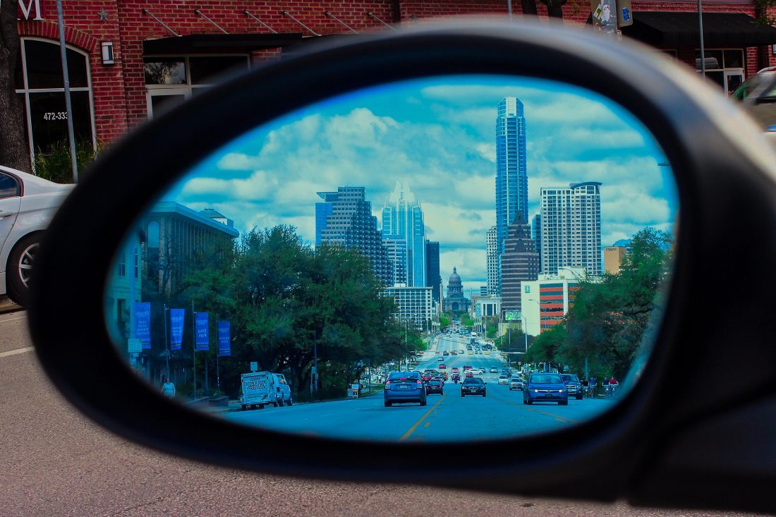 Free stock image of City Car Mirror