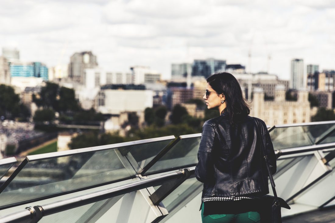 Free stock image of Woman City View of London