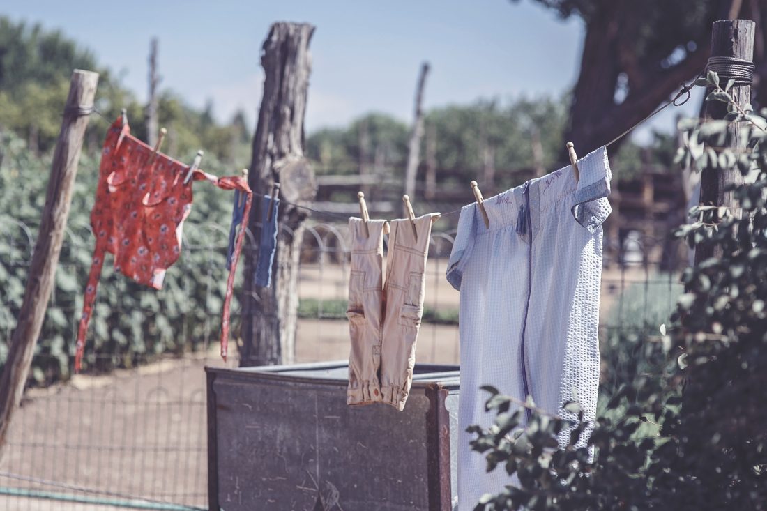 Free stock image of Laundry on Clothesline