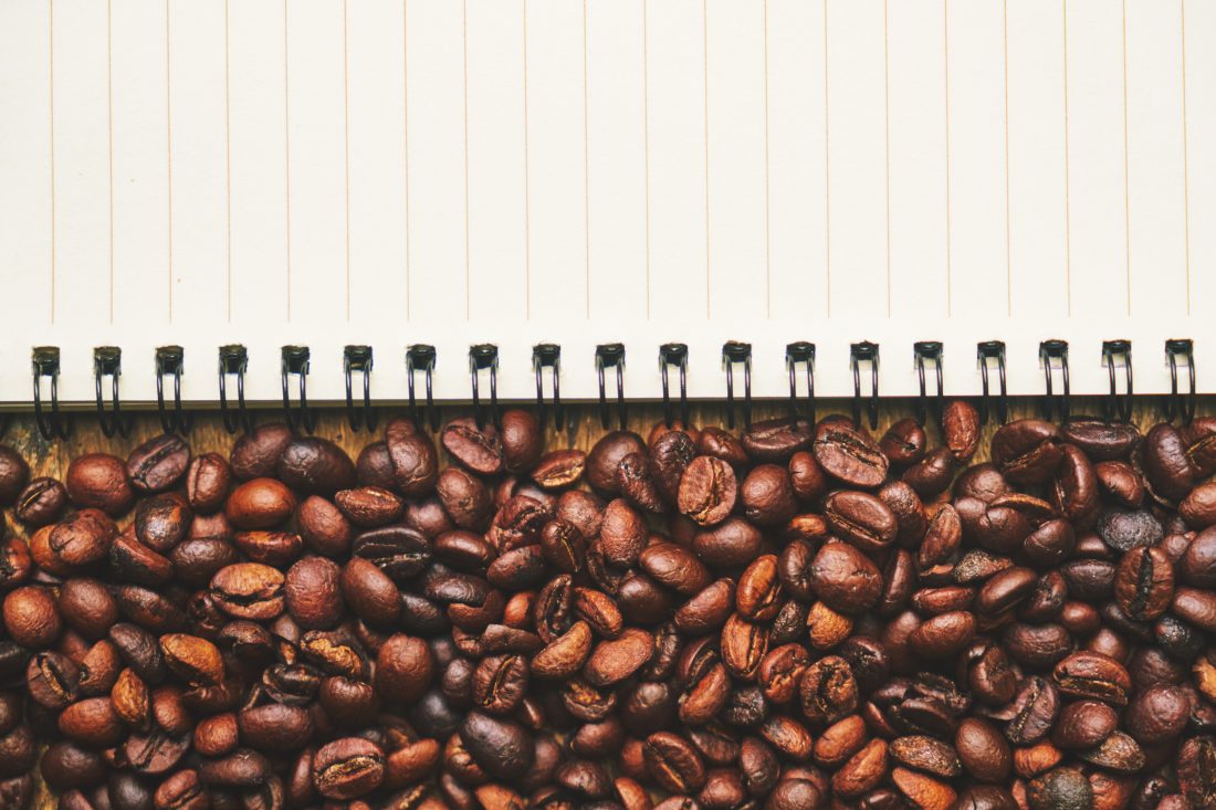 Free stock image of Coffee & Note Paper
