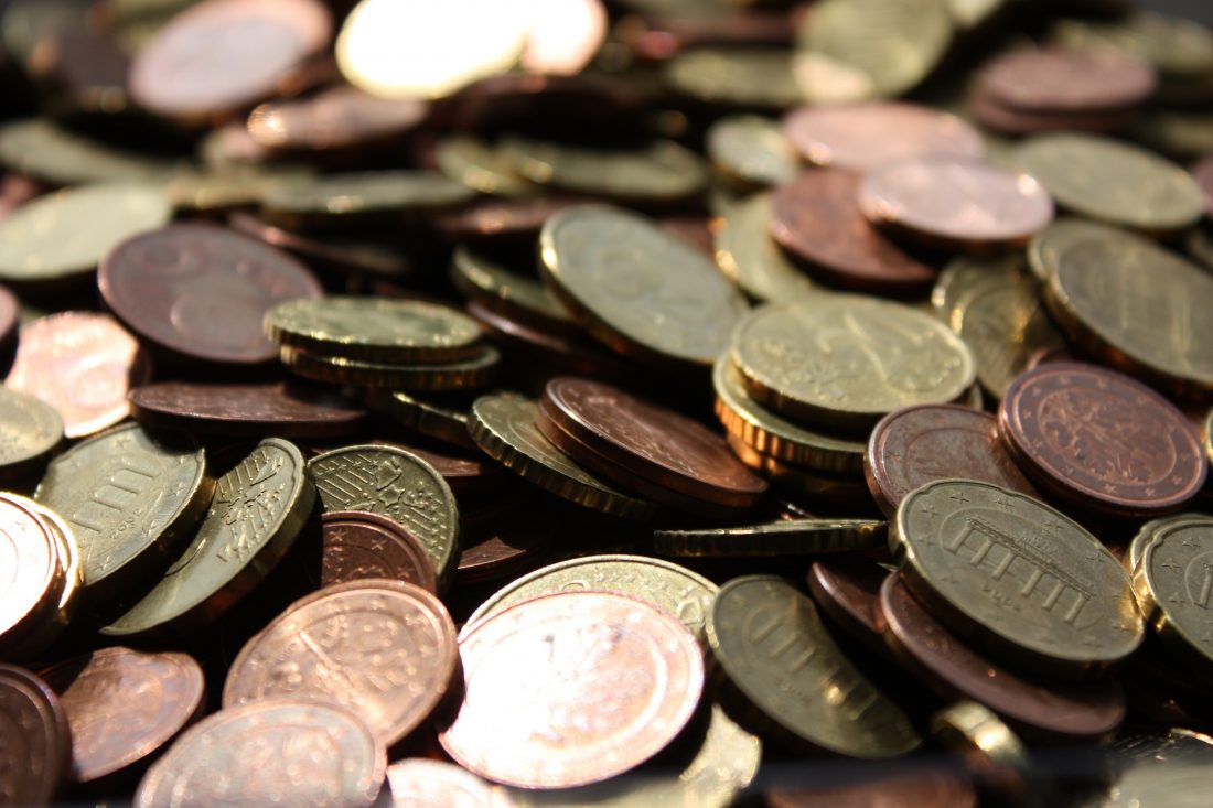 Free stock image of Coins Pile