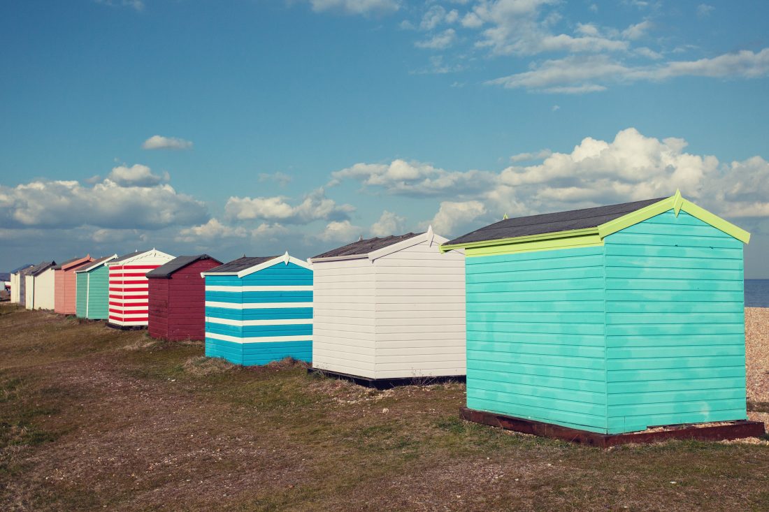 Free stock image of Coloured Huts