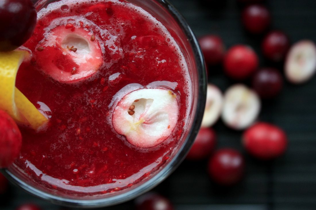 Free stock image of Cranberries Smoothie