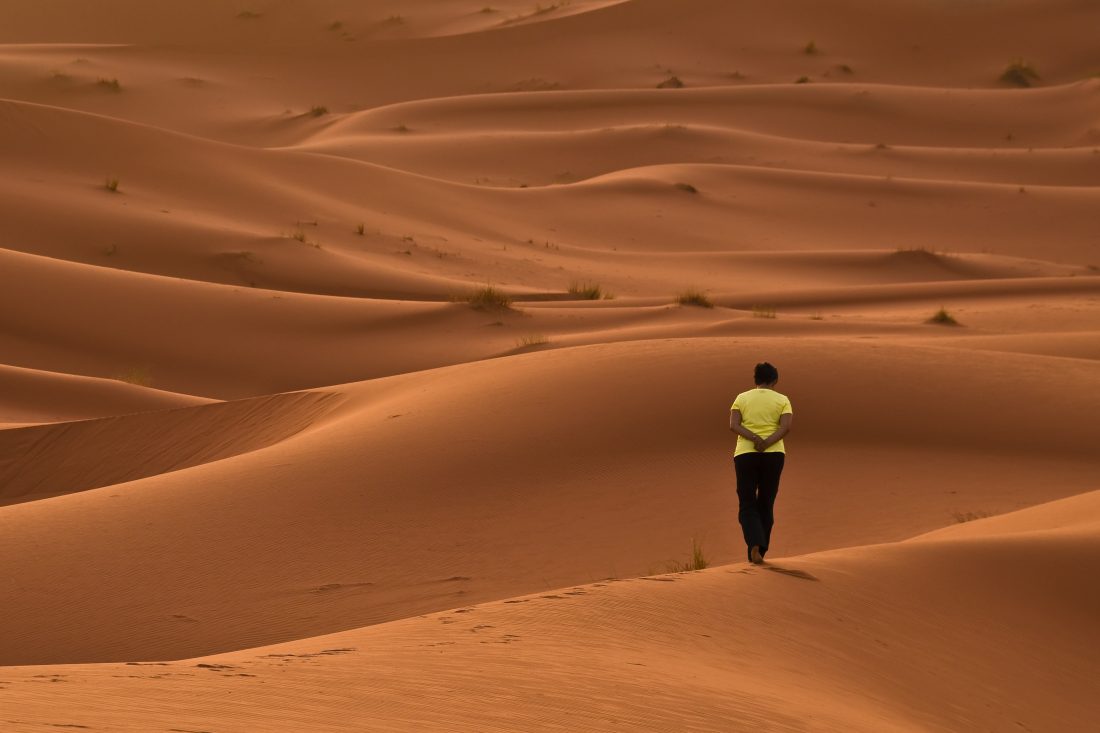 Free stock image of Walking in the Desert