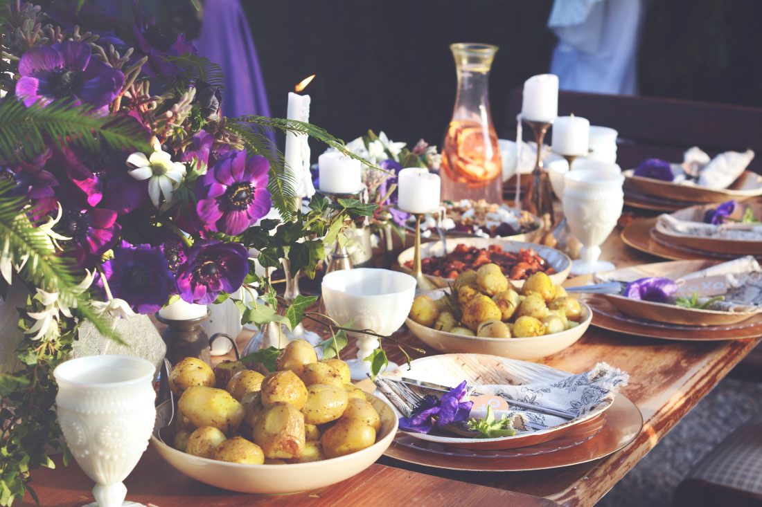 Free stock image of Dinner Table Spread