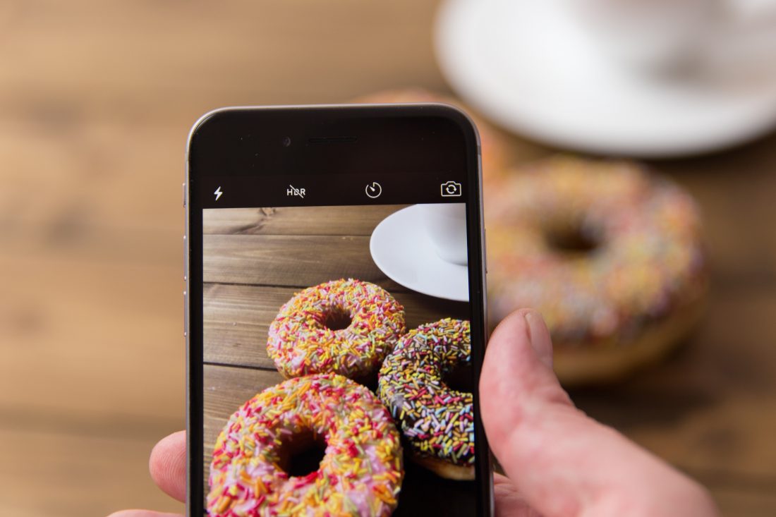 Free stock image of Photographing Donuts
