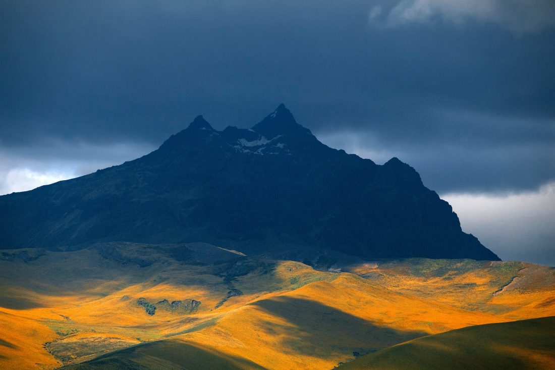 Free stock image of Ecuador Mountains with Stormy Sky