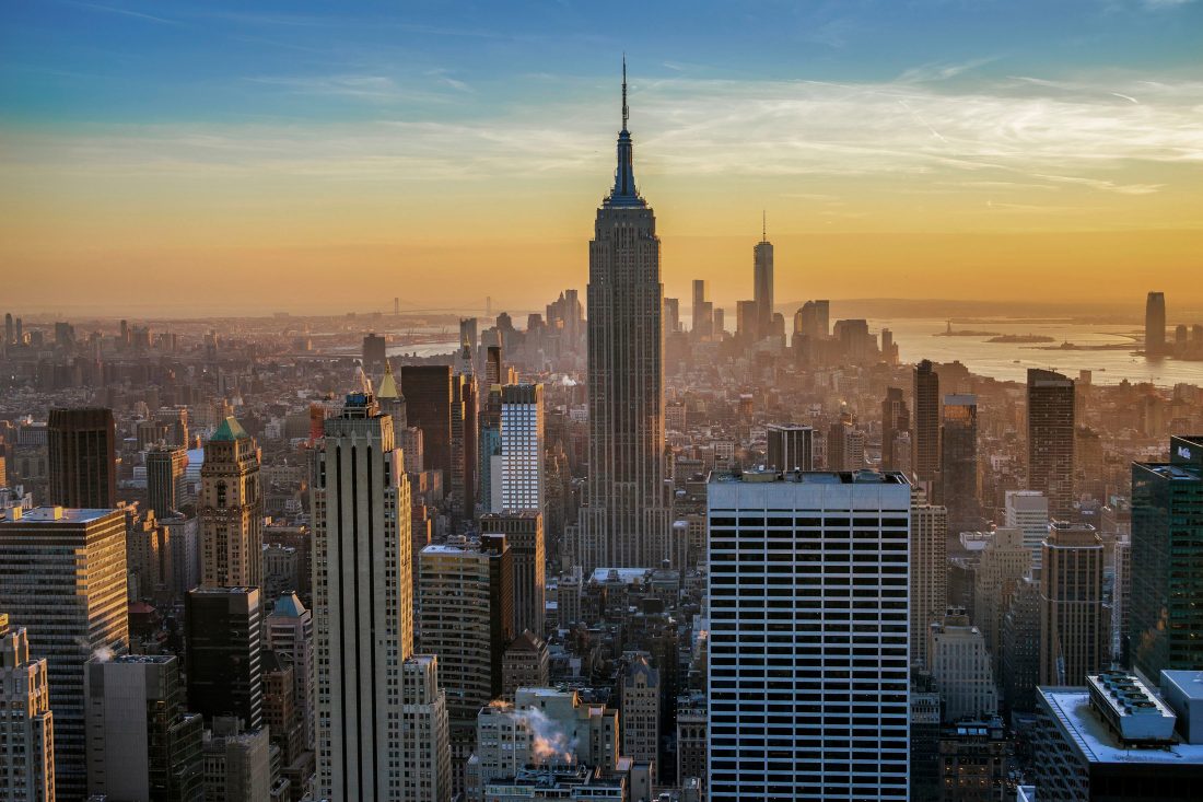 Free stock image of New York Sunset