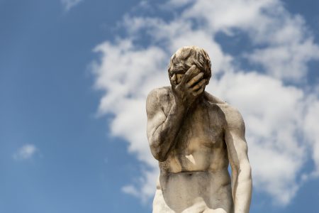 Facepalm Statue