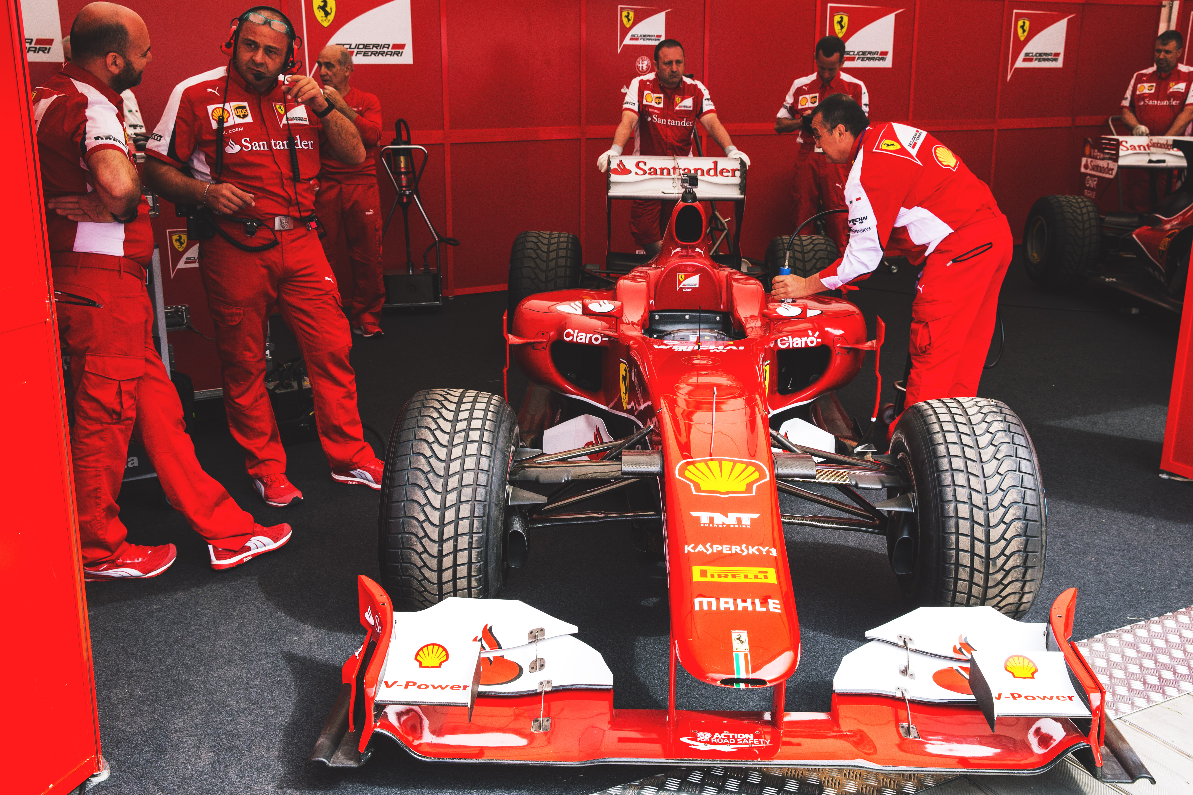 Ferrari Formula 1 Team Royalty-Free Stock Photo