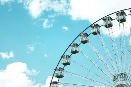 Ferris Wheel & Blue Sky