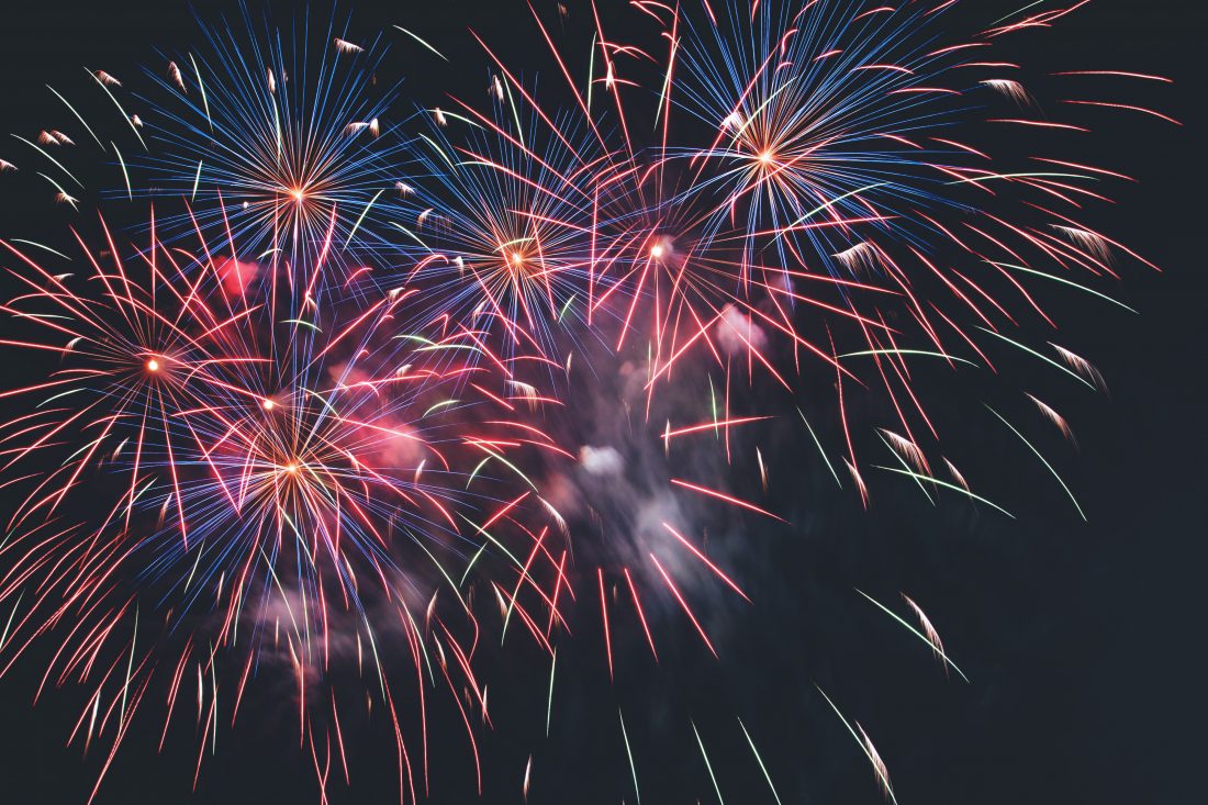 Free stock image of Fireworks at Night