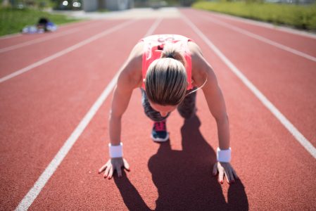 Woman Ready To Run