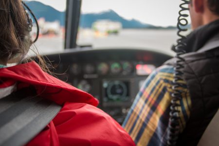 Pilot in Airplane