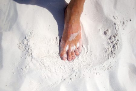 Bare Foot on Beach