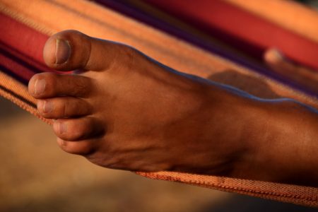 Relaxing on Hammock