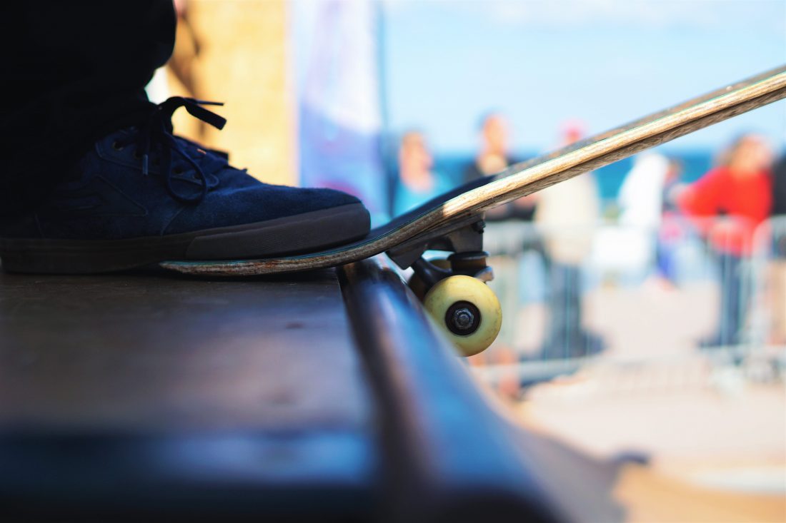 Free stock image of Skateboard & Foot