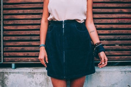 Girl In Blue Dress