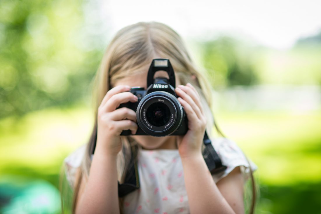 Free stock image of Child Using Camera